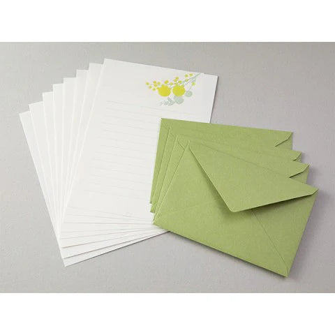 Letterpress Letter Set Lemon Bouquet
