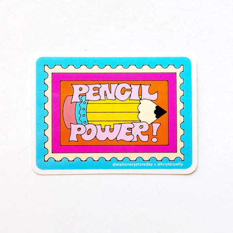 2024 Pencil Power Vinyl Sticker