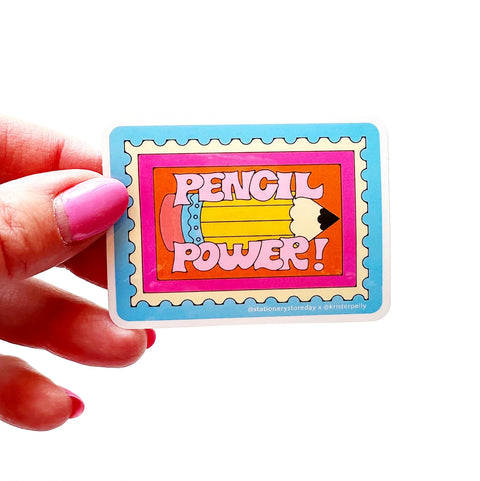 2024 Pencil Power Vinyl Sticker