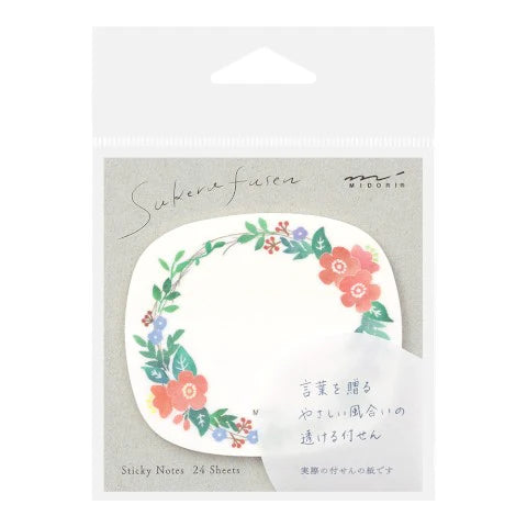 Midori Sticky Notes - Transparency Wreath