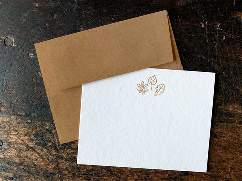 Autumn Leaves Notecards