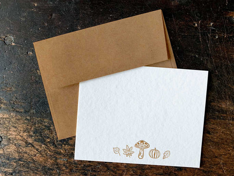 Autumn Mushroom Notecards