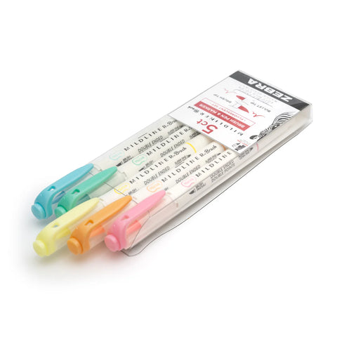 Mildliner Double Ended Brush Highlighters - 5 Pk Set