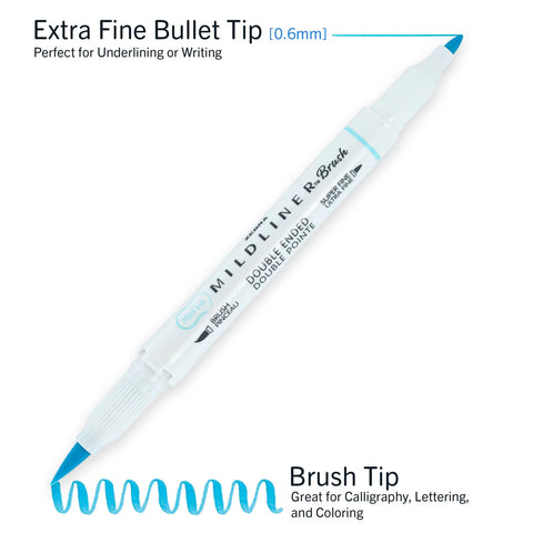 Mildliner Double Ended Brush Highlighters - 5 Pk Set