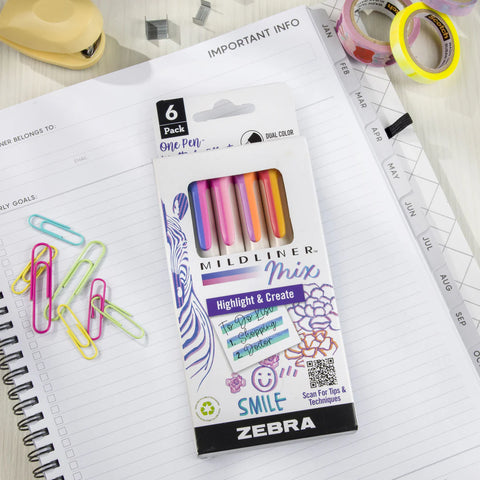 Zebra Mildliner Mix Sets