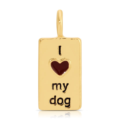 I Heart my Dog Charm
