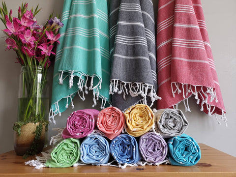 Handmade, Quick Dry, Sand Free Turkish Beach Towel