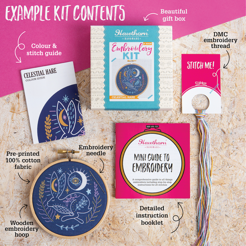 Highland Hike Mini Embroidery Kit | Beginner Craft Kit