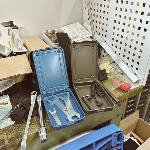 Toyo - Steel Stackable Storage Box T-152: AMEICO Orange