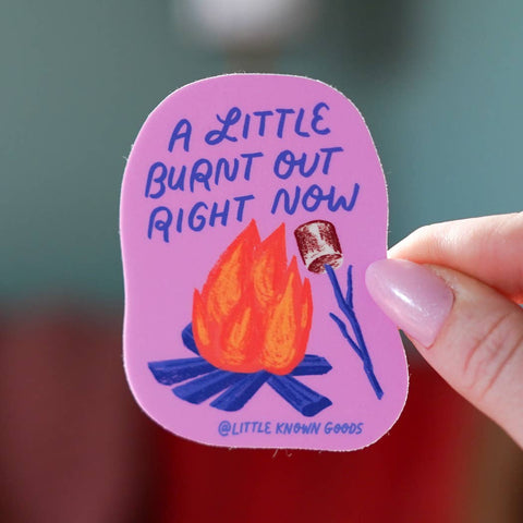 Burnt Out Campfire Sticker
