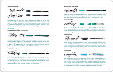 Brush Lettering from A to Z Book