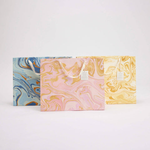 Large Celebration Hand Marbled Gift Bags