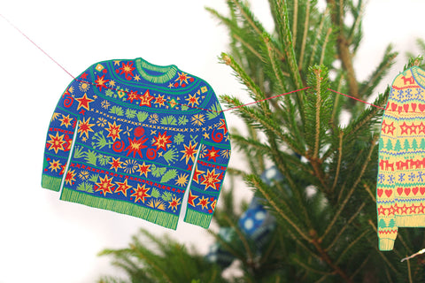 Christmas Jumpers Sewn Garland