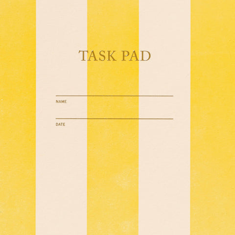 Yellow Stripe Task Pad Notebook
