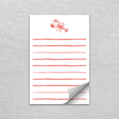 Lobster Watercolor Notepad