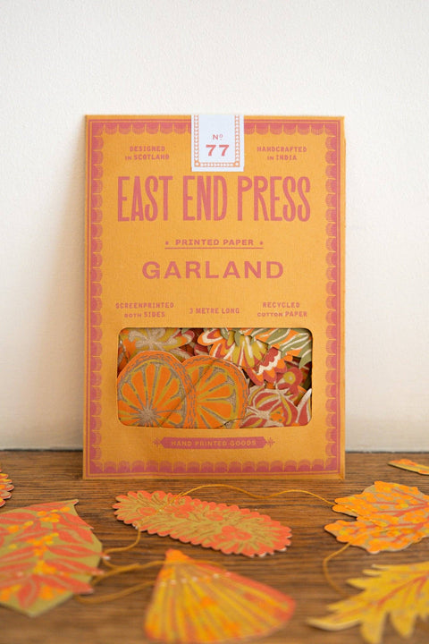 Autumn Blooms Sewn Garland