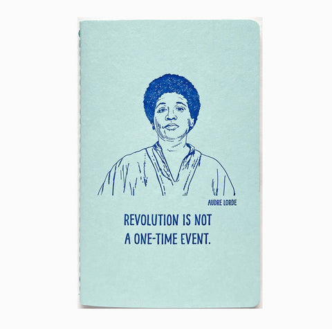 Audre Lorde letterpress notebook