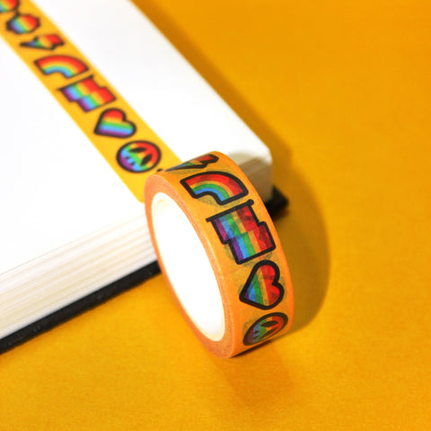 "Rainbow Love" Rainbow Pride Month Washi Tape