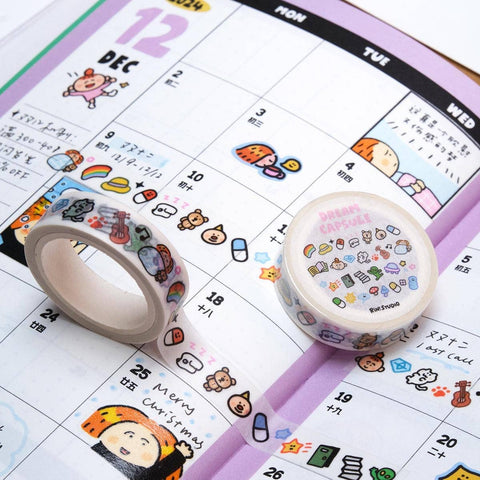 Kawaii Washi Tape: Dream Mini Emoji Scrapbook