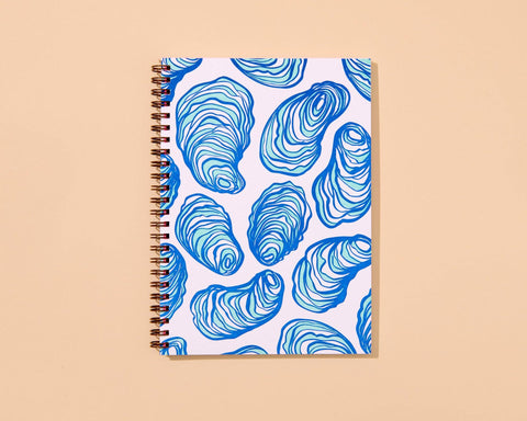 A5 Spiral Notebook—Letterpress Oyster