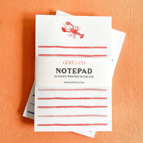 Lobster Watercolor Notepad