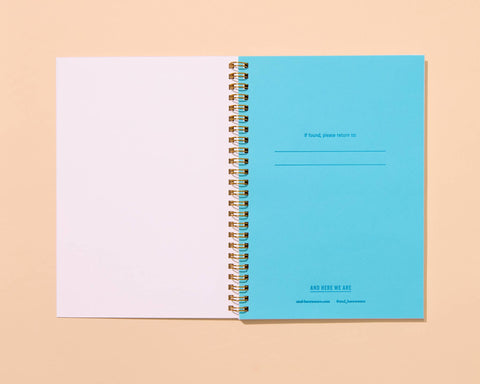 A5 Spiral Notebook—Letterpress Shell Pattern