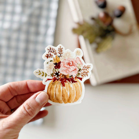 Pumpkin bouquet sticker
