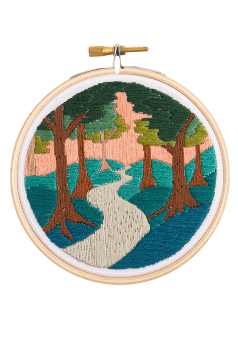 Forest Walk Mini Embroidery Kit | Beginner Craft Kit