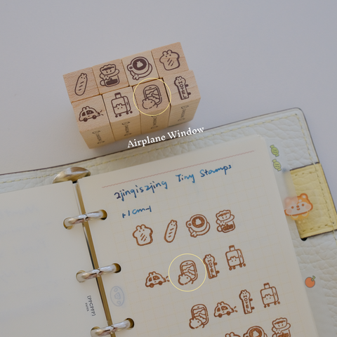 2jingis2jing - Mini Rubber Stamp: Latte