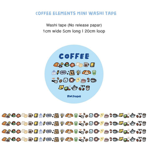 Kawaii Coffee Washi Tape
