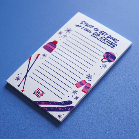 Little Known Goods - Skiing Notepad