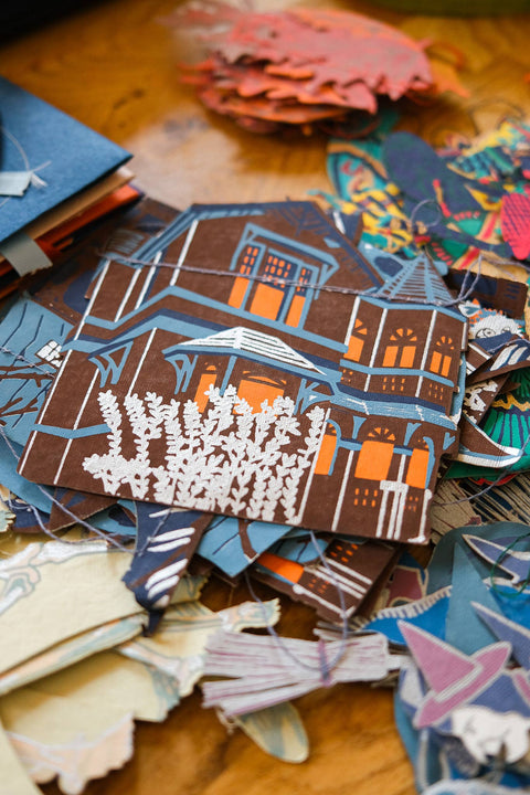 Haunted House Sewn Garland