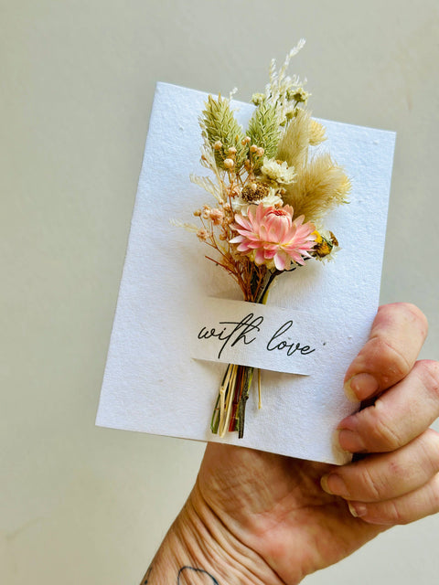 Wildflower Seed Card + Tiny Bouquet : With Love
