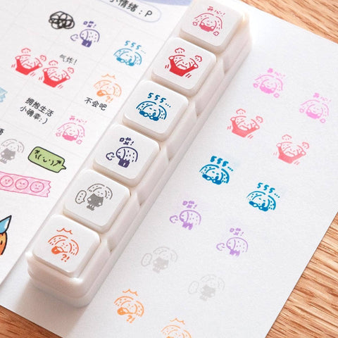 Mini 6 in 1 stamps - Mood