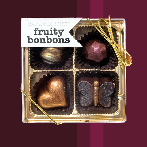 Fruity Bonbons - organic fair trade vegan dark chocolate