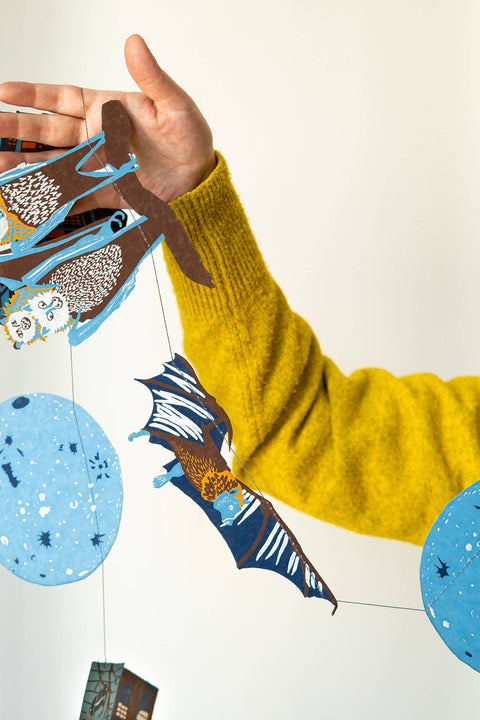 Haunted House Sewn Garland