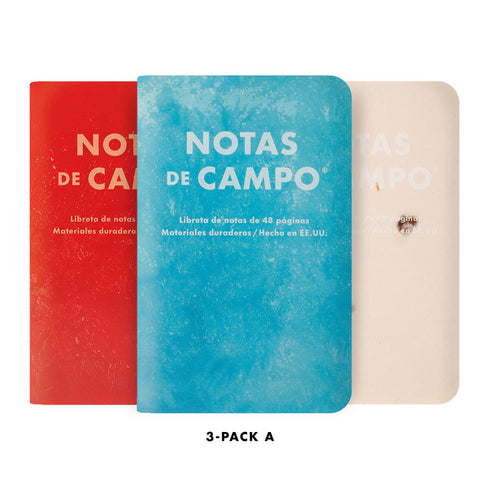 Field Notes - Paletas 3-Packs: Paletas 3-Pack B: Yellow - Garnet - Pink