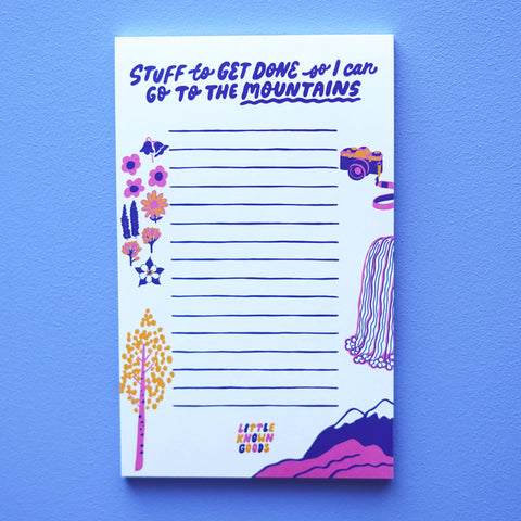 Mountains Notepad