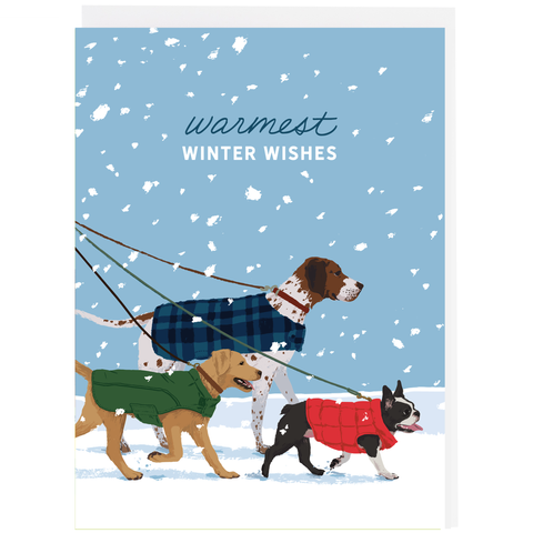 Dog Walk Holiday Card