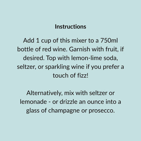Sangria Cocktail Mixer and Mocktail Mixer