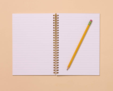 A5 Spiral Notebook—Letterpress Oyster