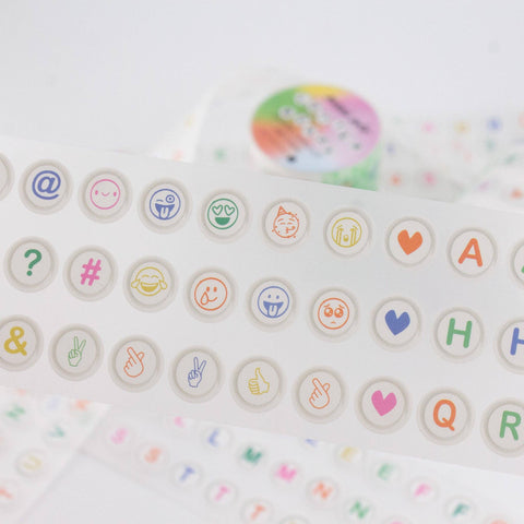Multi-Color Letter Beads PET Tape - 50mm