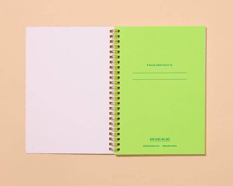 A5 Spiral Notebook—Letterpress  Coneflower