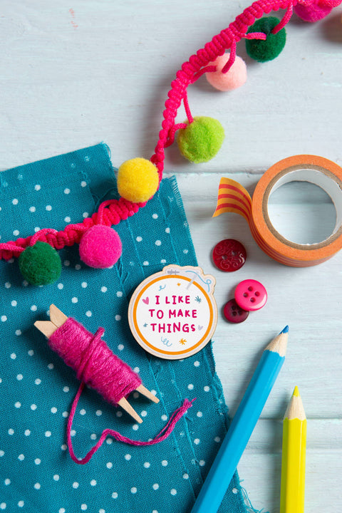 I Like To Make Things Needle Minder | Creative Gift