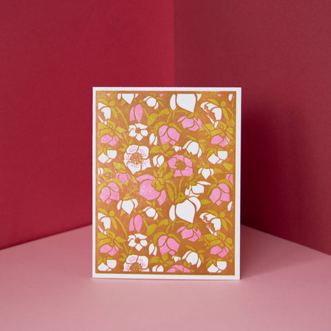 Winter Botanicals Letterpress Cards: Box of 6