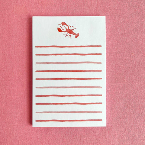 Lobster Watercolor Notepad