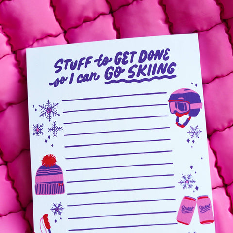 Little Known Goods - Skiing Notepad