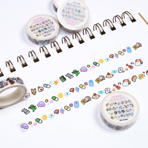 Kawaii Washi Tape: Dream Mini Emoji Scrapbook