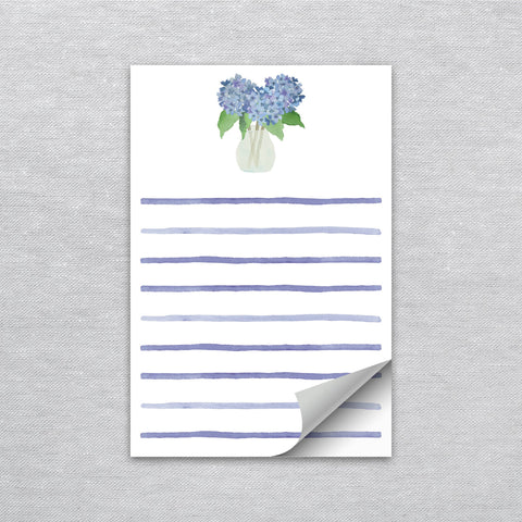 Hydrangea Notepad
