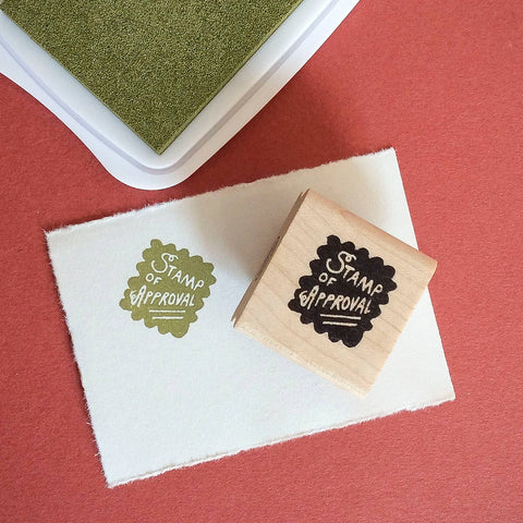 Stamp of Approval Rubber Stamp